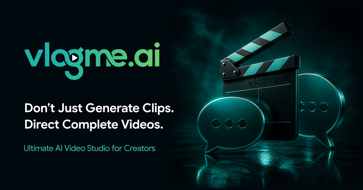 VlogMe AI website preview