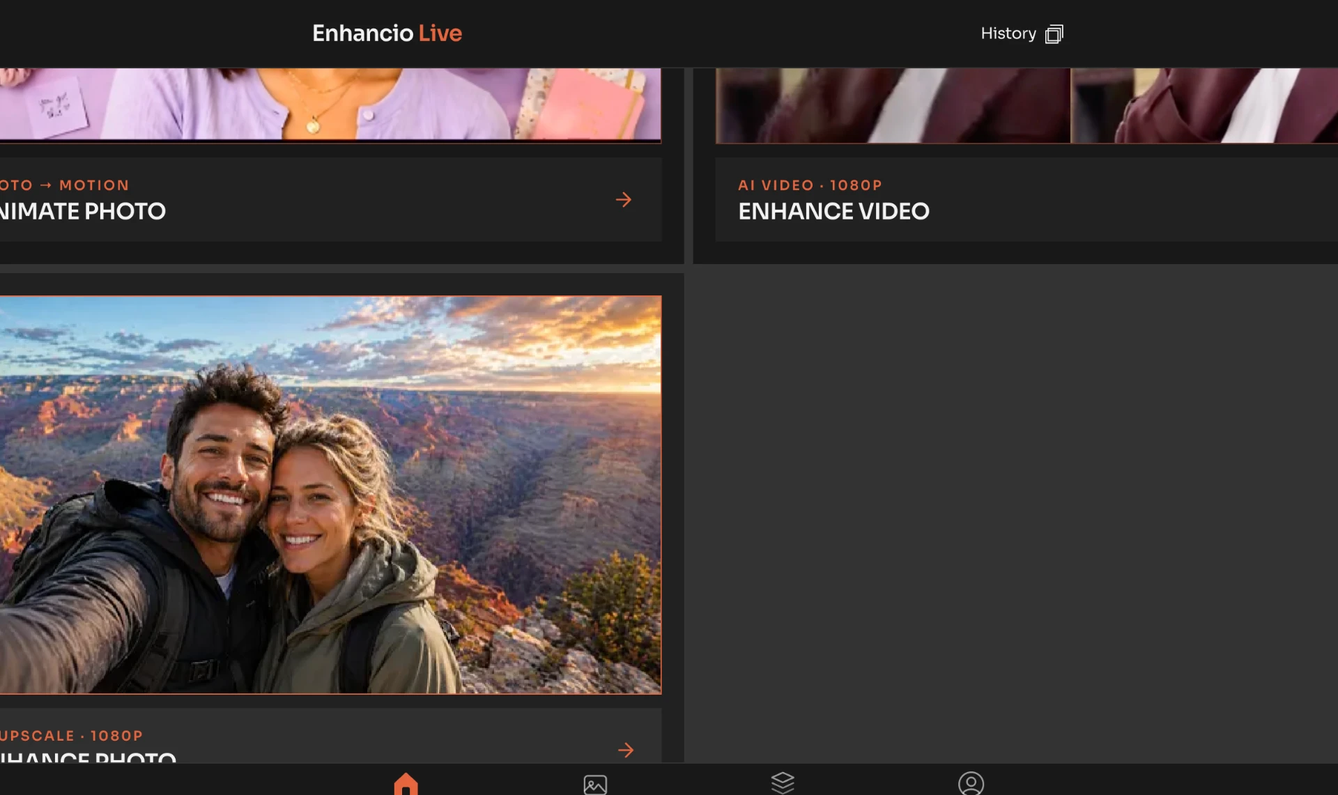 Enhancio website preview